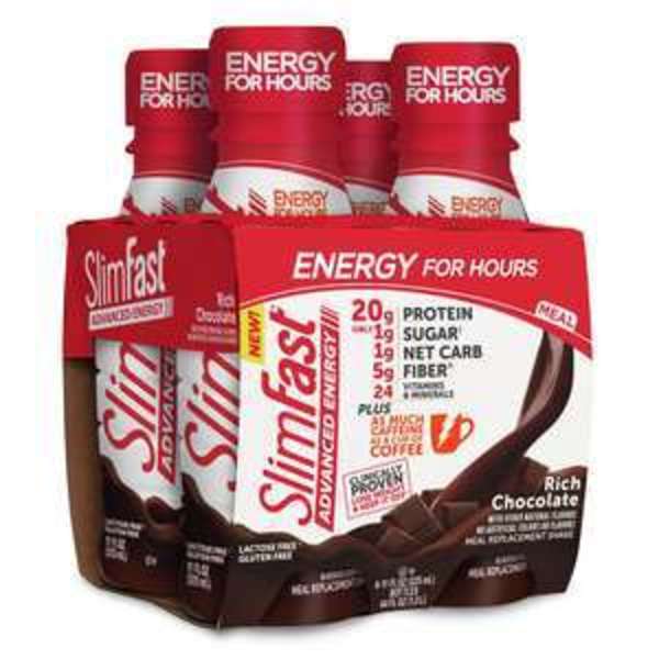 Slimfast Slimfast Advanced Energy RTD Rich Chocolate Shake 11 oz., PK12 74052